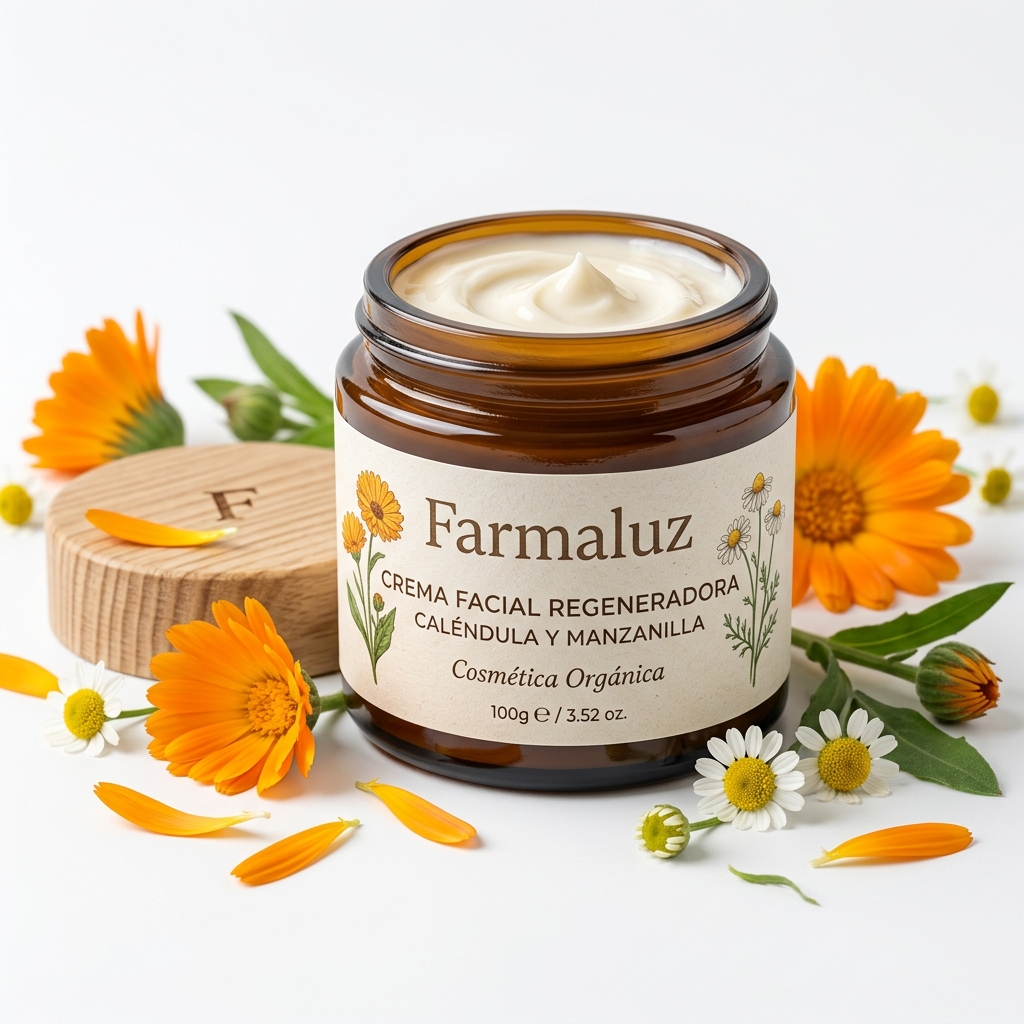 Crema Facial Regeneradora de Caléndula & Manzanilla 100g